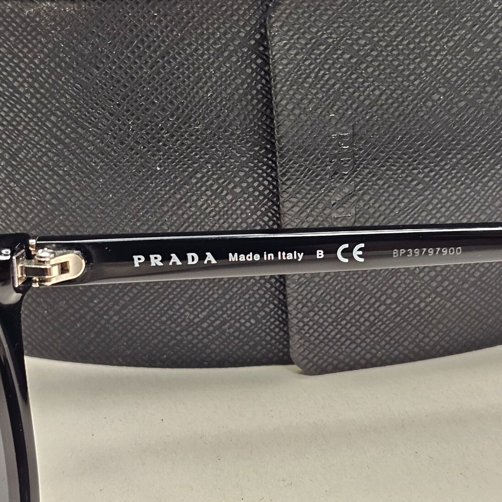 Prada Sunglasses 2020 Black Glosst Grey PR03XS SPR 03X 1AB-5S0 53mm 031124