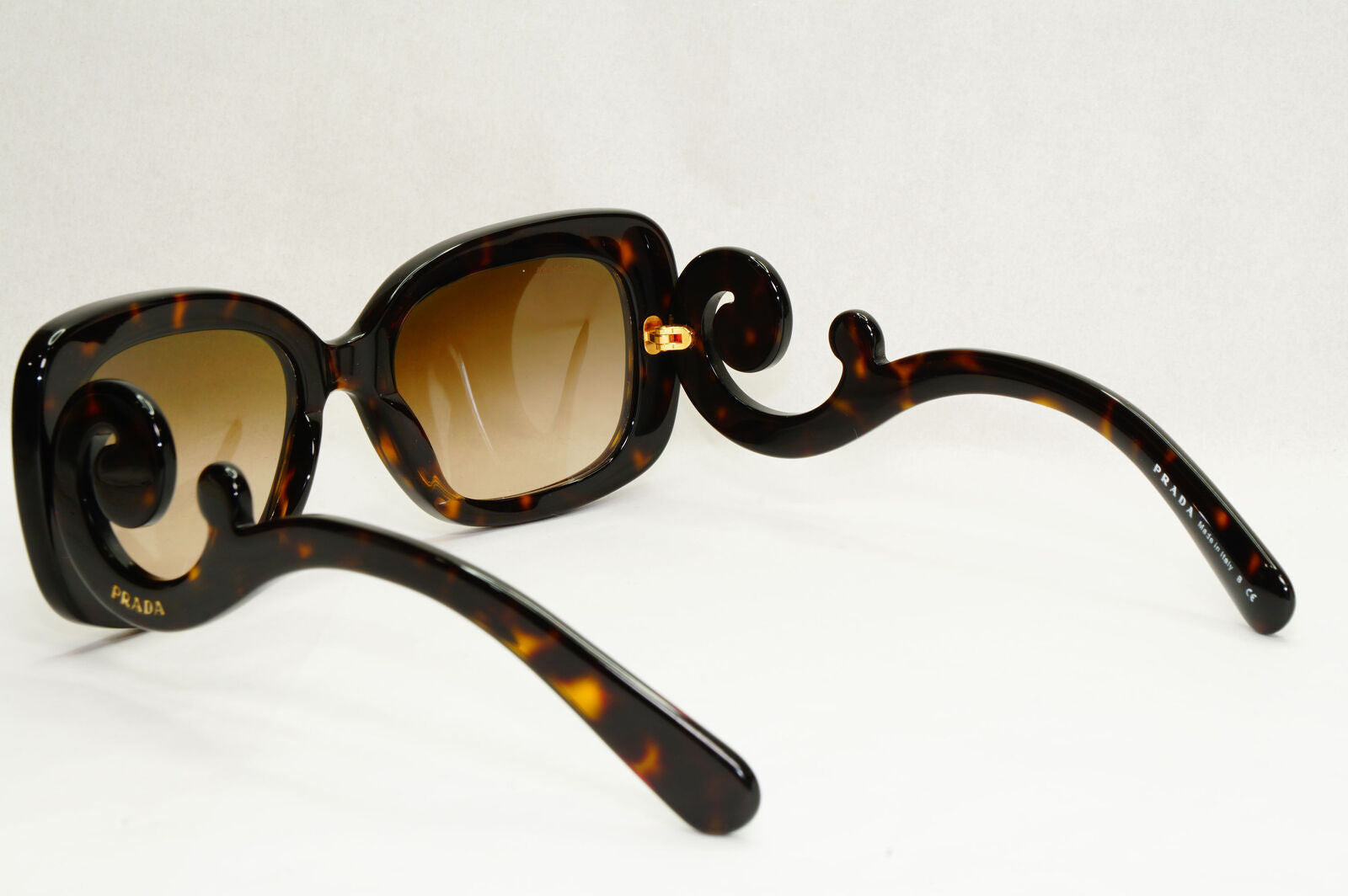 Prada Sunglasses Baroque Swirl Brown Square PR27OS SPR 27O 2AU-6S1 141223