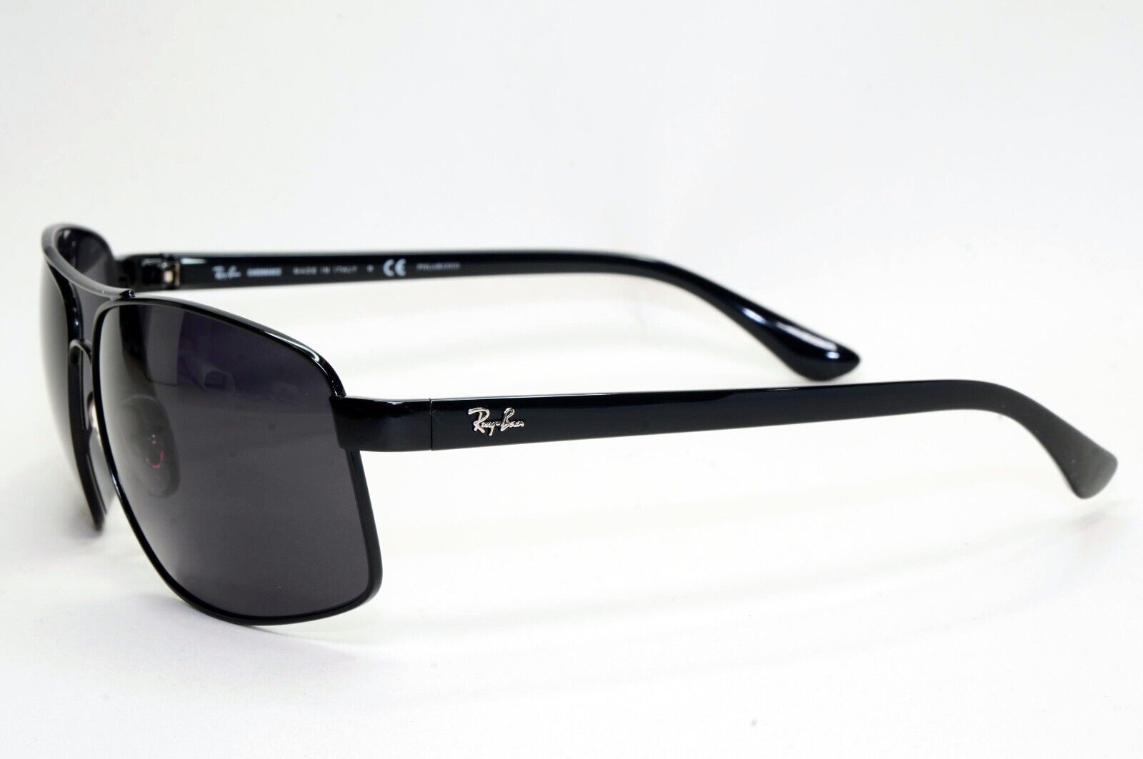 Ray-Ban Sunglasses with Custom Lenses Black Wrap RB 3604-CH 002/J0 62mm 260724