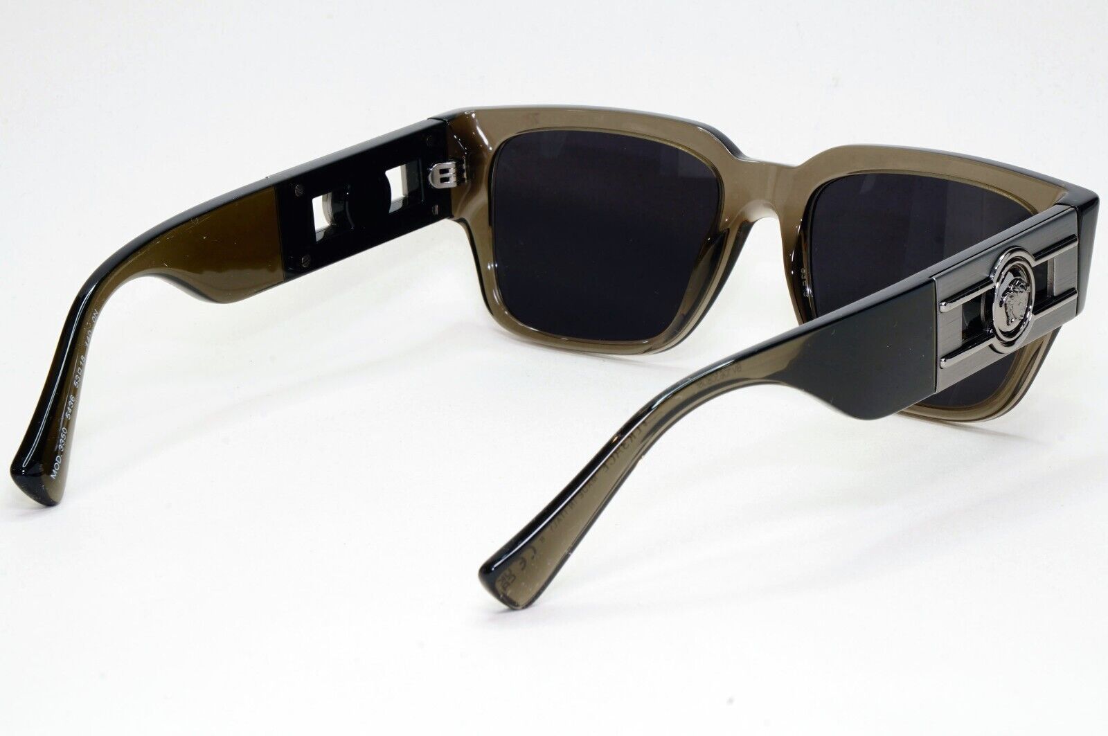 Versace Sunglasses Brown Grey Transparent Square Black Medusa MOD VE 3350 5436