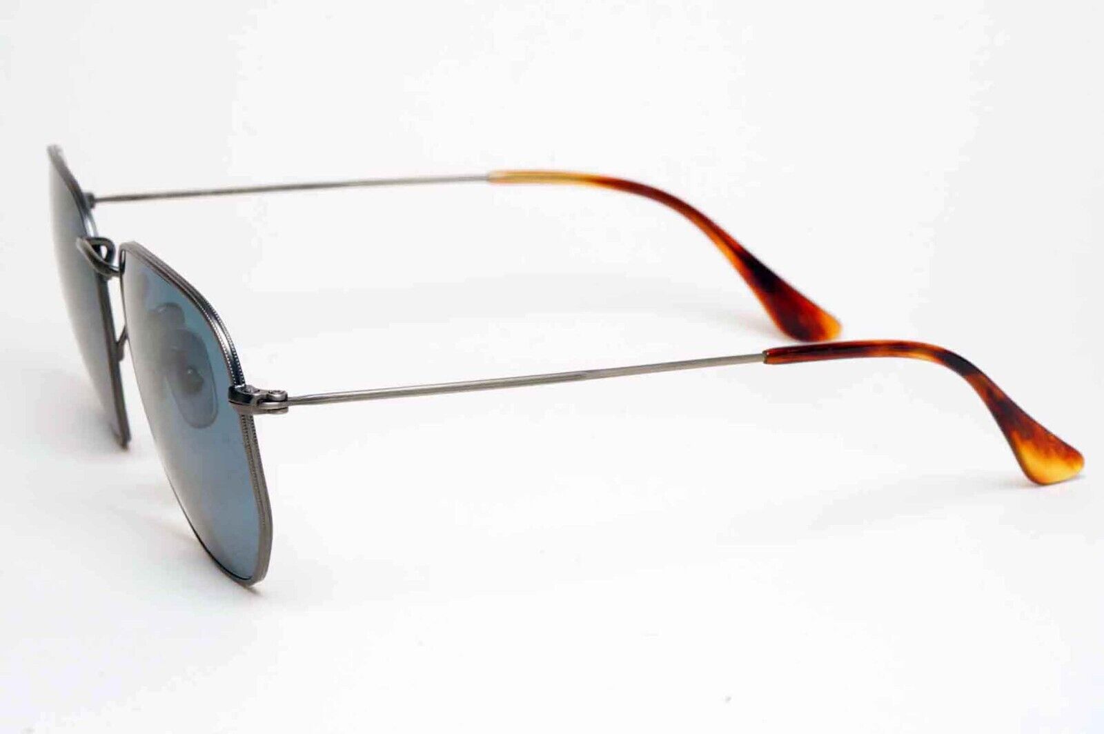 Ray-Ban Sunglasses Hexagonal Titanium Polarised Grey Blue RB 8148 9208/T0 54mm