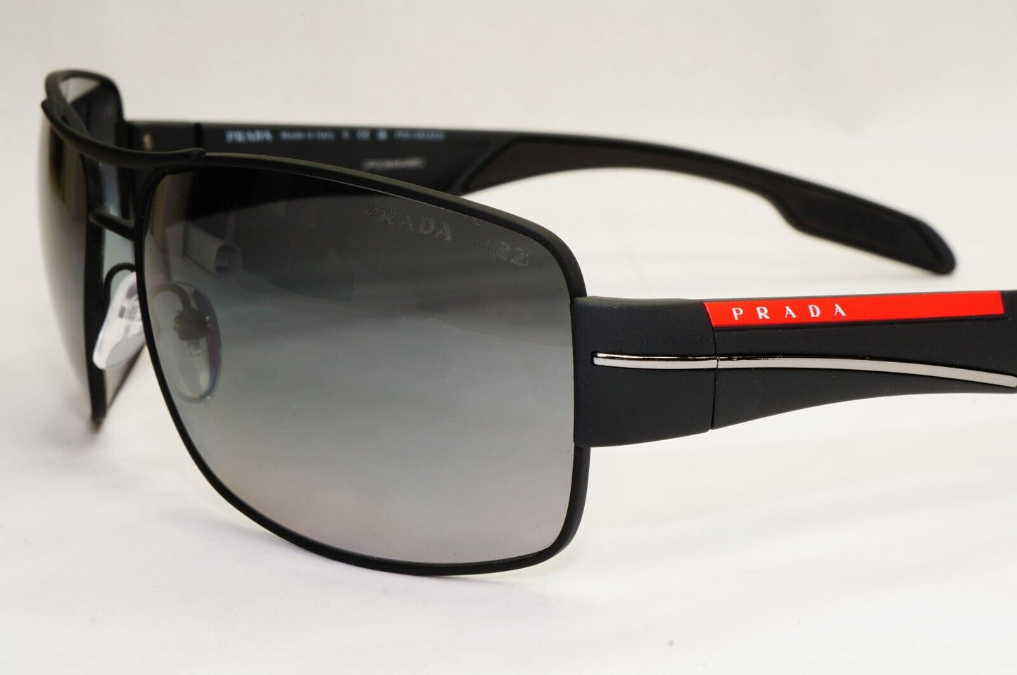 Prada Sunglasses Polarised Black Grey Gradient Rossa PS53NS SPS 53N DG0-5W1 [A]