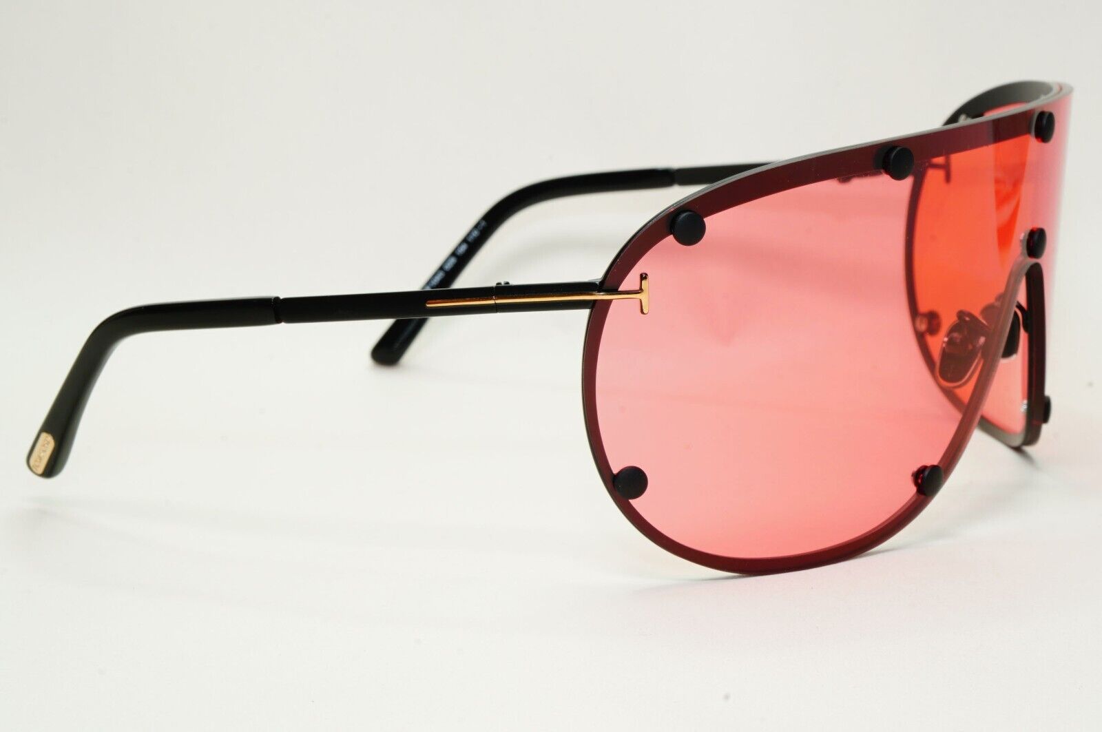 Tom Ford Sunglasses Kyler Red Bordeaux Black Shield Unisex FT1043 TF 1043 02S