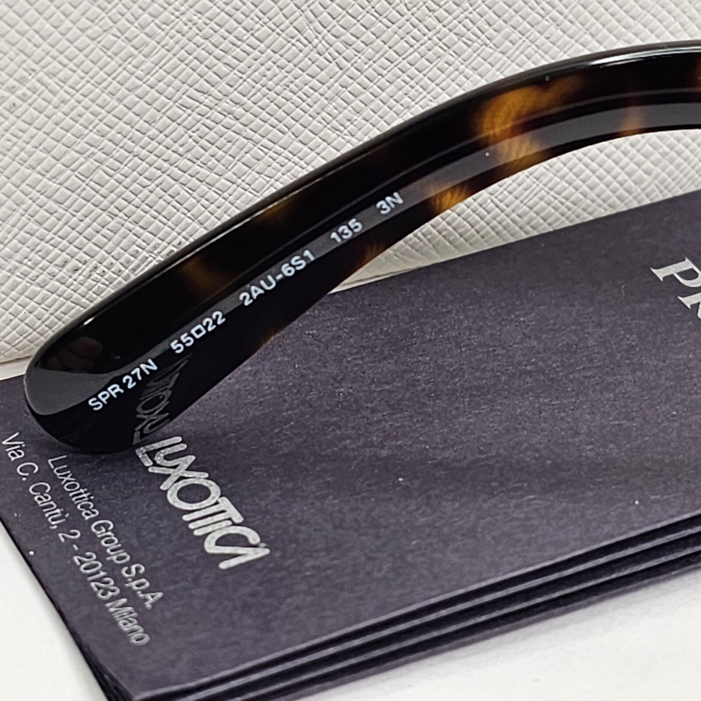 Prada Sunglasses Baroque Swirl Round Brown Tortoise PR27NS SPR 27N 2AU6S1 270124