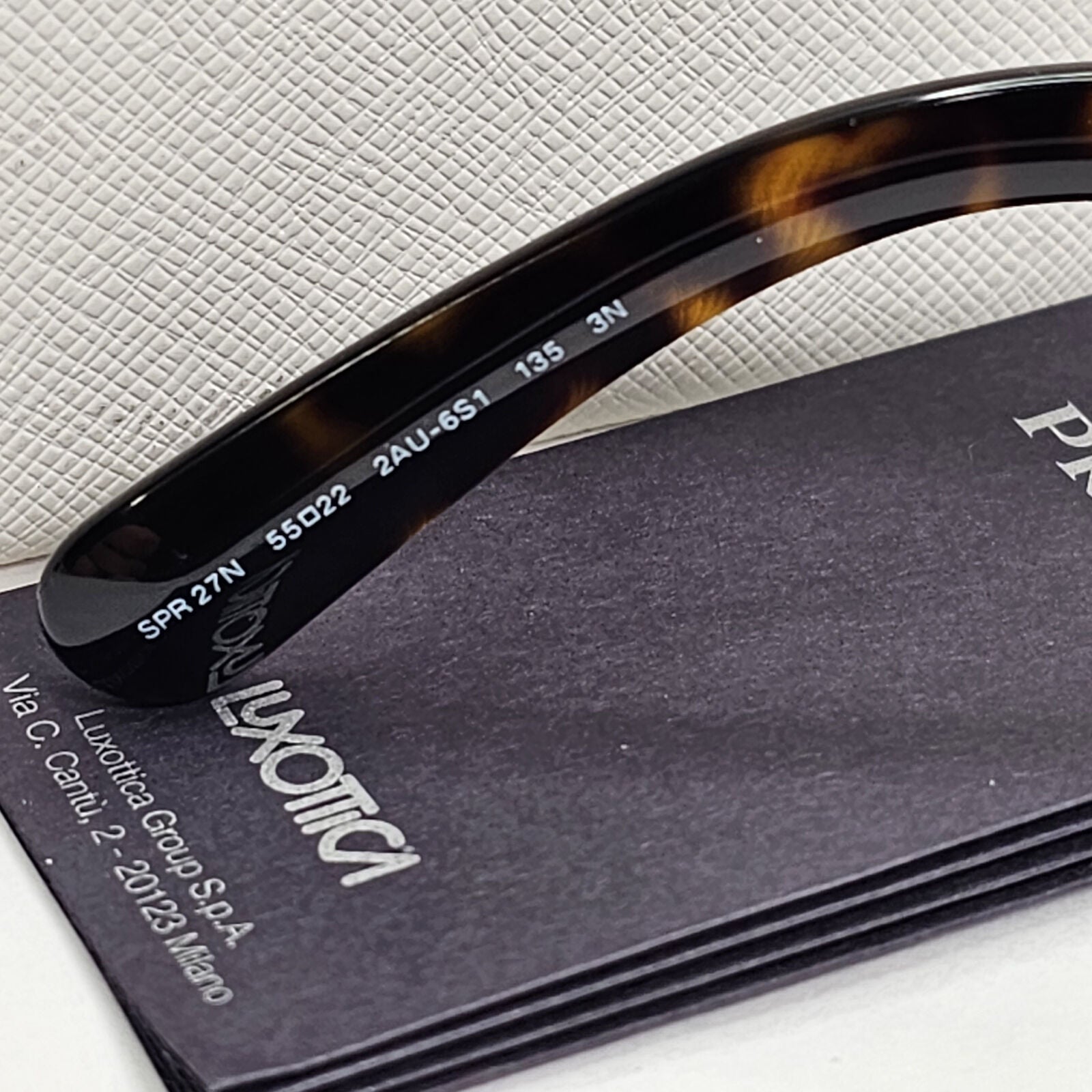 Prada Sunglasses Baroque Swirl Round Brown Tortoise PR27NS SPR 27N 2AU6S1 270124