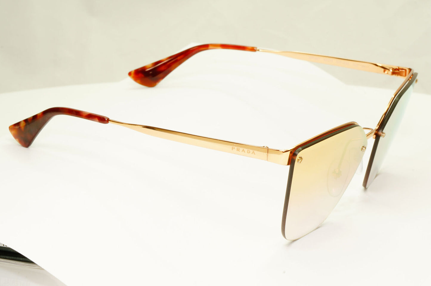 Prada Gold Cinema Mirror Sunglasses Gradient Pink Catwalk PR68TS SPR 68T SVF-AD2