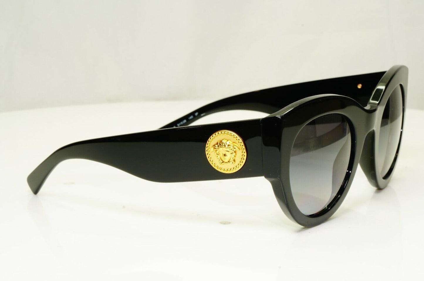 Versace Gold Medusa Polarized Black Sunglasses Womens Tribute 1996 4353 GB1/T3