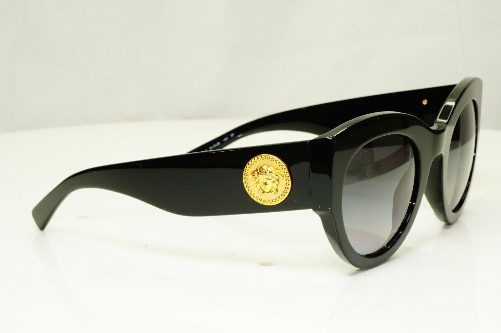 Versace Gold Medusa Polarized Black Sunglasses Womens Tribute 1996 4353 GB1/T3