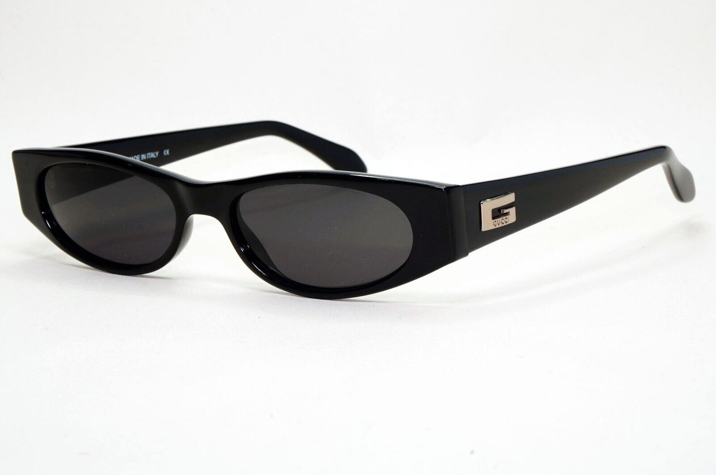 Gucci Sunglasses 1997 Vintage Black Rectangle Slim GG 2424/N/S 807 291024