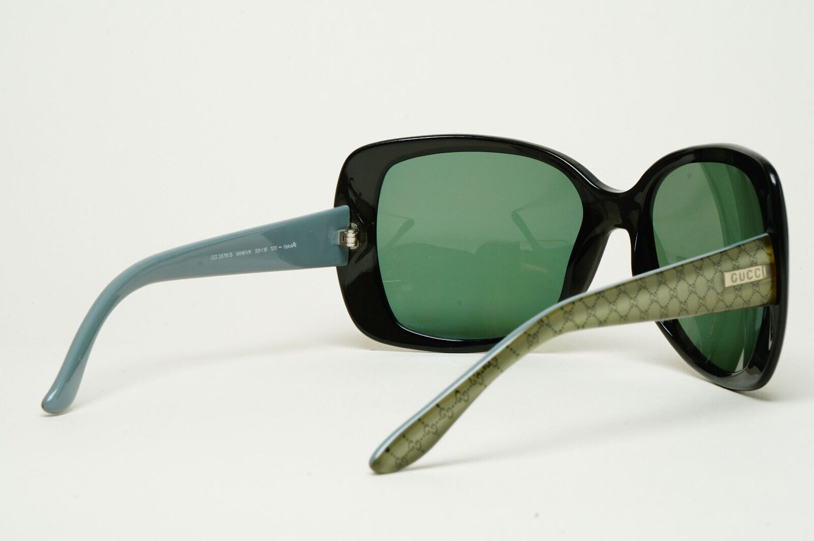 Gucci Sunglasses 2011 Vintage Green Monogram Square Wrap  GG 3576/S WH6VK 170125