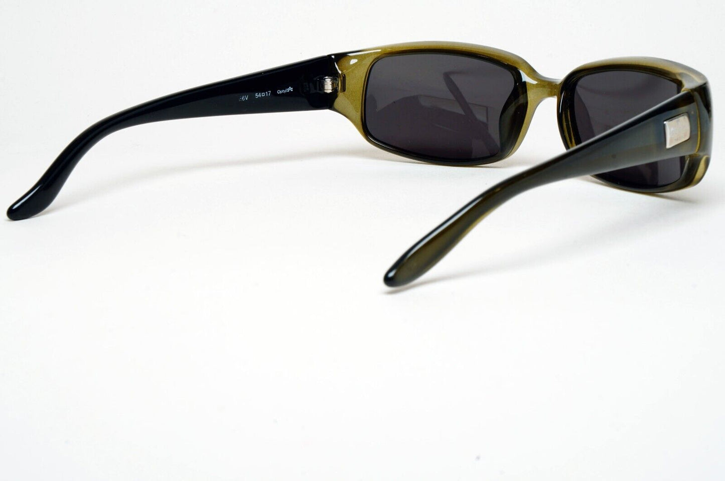 Gucci Sunglasses 1998 Vintage Rectangle Olive Green Black GG 2454/S 6EV 220125