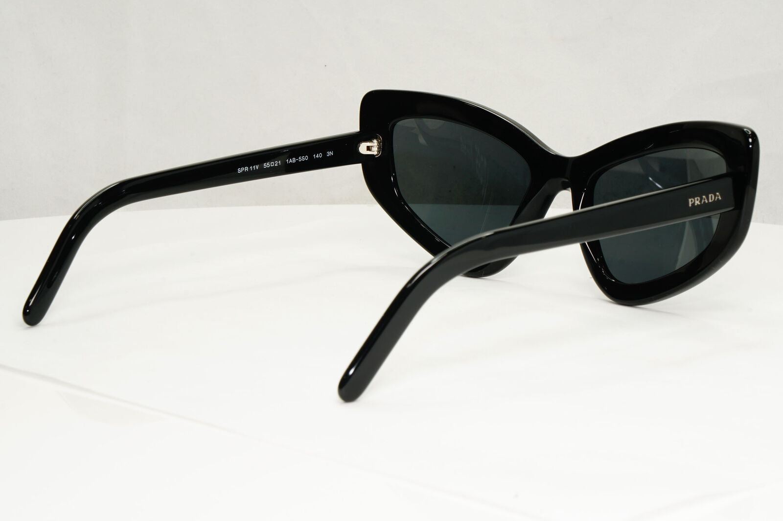 Prada Black Sunglasses Cat Eye Womens Fashion Runway PR11VS SPR 11V 1AB-5S0