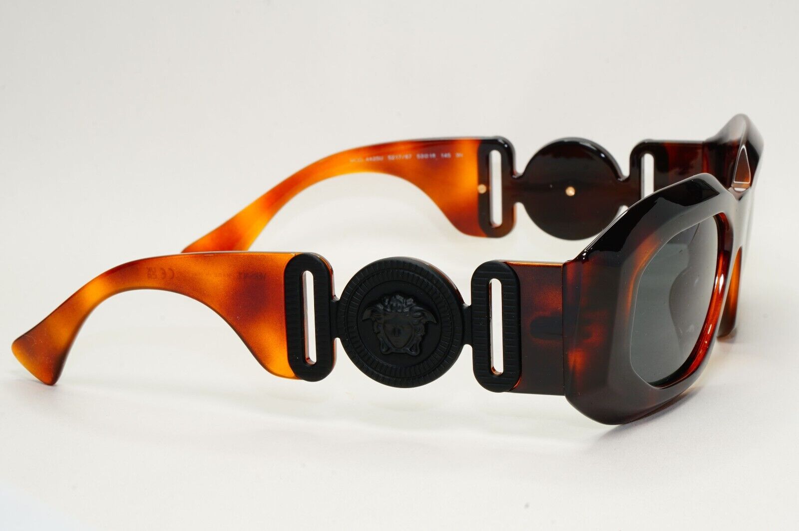 Versace Sunglasses Havana Brown Black Medusa Unisex Biggie MOD VE 4425-U 5217/87