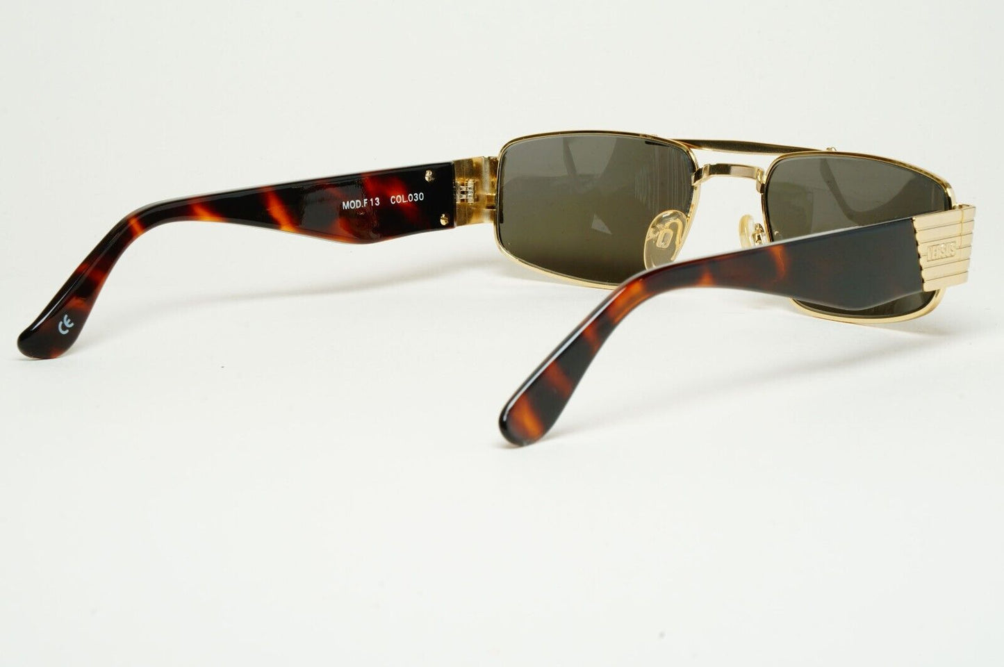 DAMAGED Versus Sunglasses 1996 by Gianni Versace Vintage Gold MOD F13 COL 030