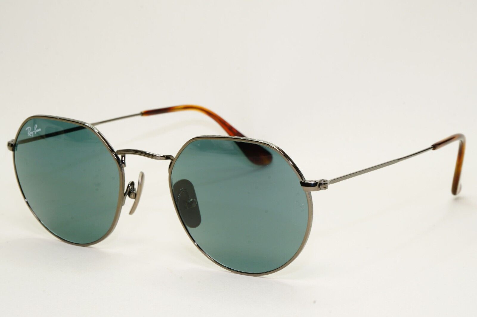 Ray-Ban Sunglasses Jack Titanium Gunmetal Blue Round RB 8165  9244/R5 51mm