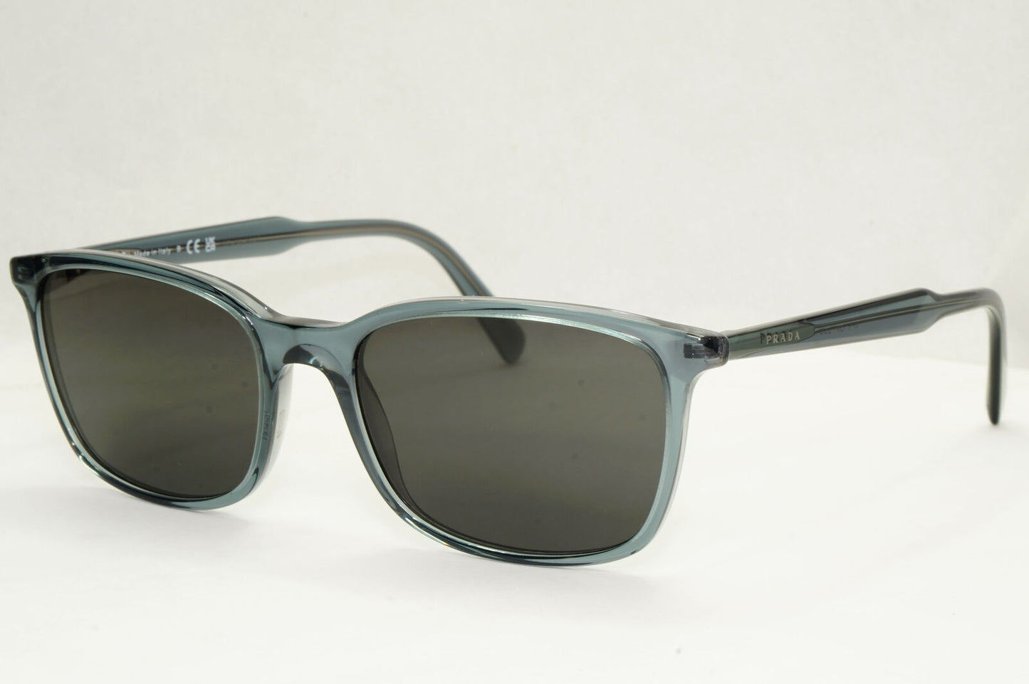 Prada Sunglasses Grey Light Blue Black Square PR13XV VPR 13X 01G-1O1 55mm