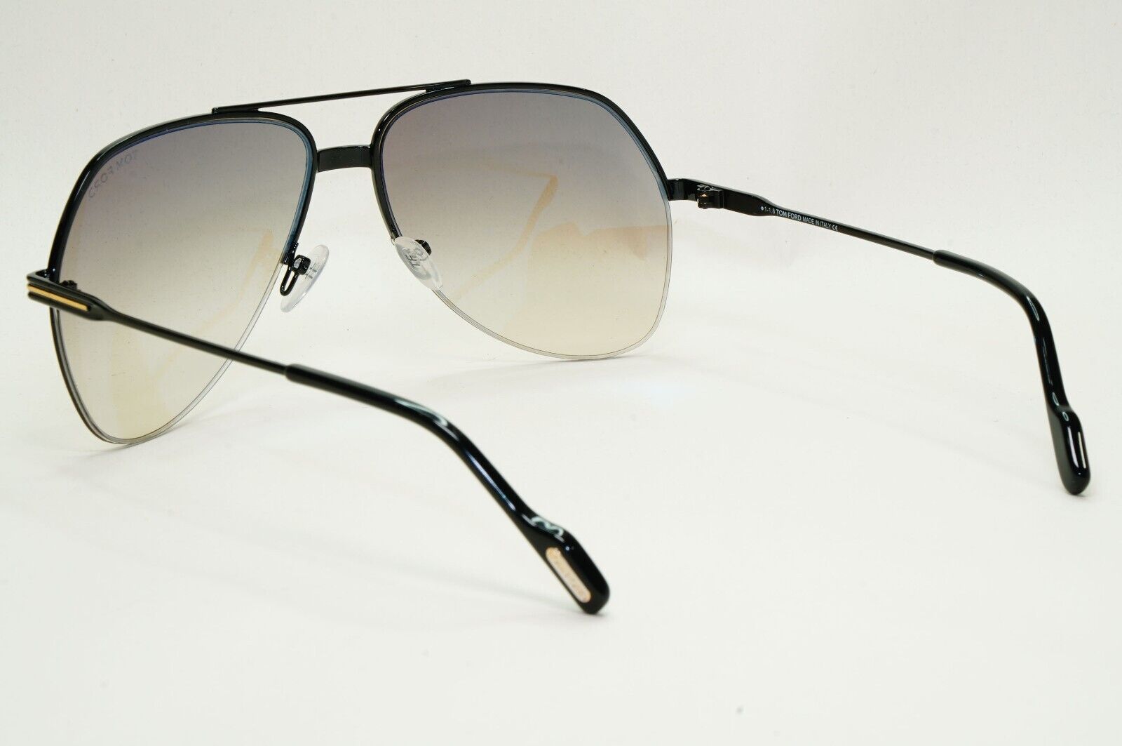 Tom Ford Sunglasses Wilder-02 Black Brown Grey Pilot Large FT0644 TF 644 01A