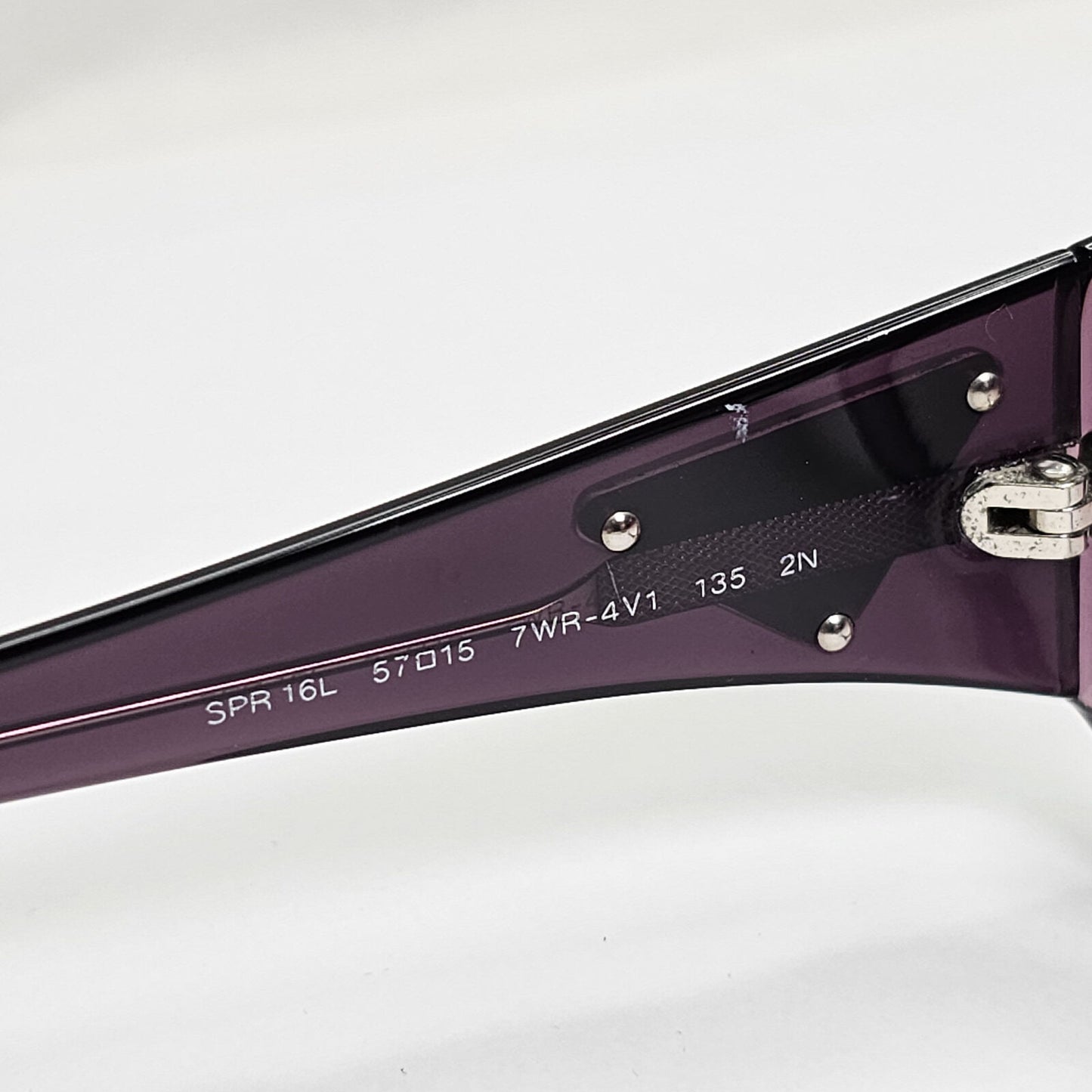 Prada Sunglasses 2010 Vintage Triangle Logo Purple PR16LS SPR 16L 7WR-4V1 141223
