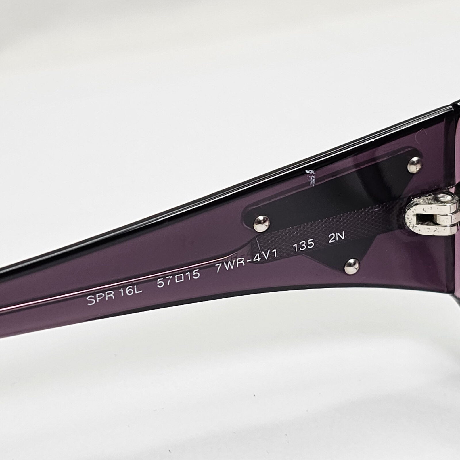 Prada Sunglasses 2010 Vintage Triangle Logo Purple PR16LS SPR 16L 7WR-4V1 141223