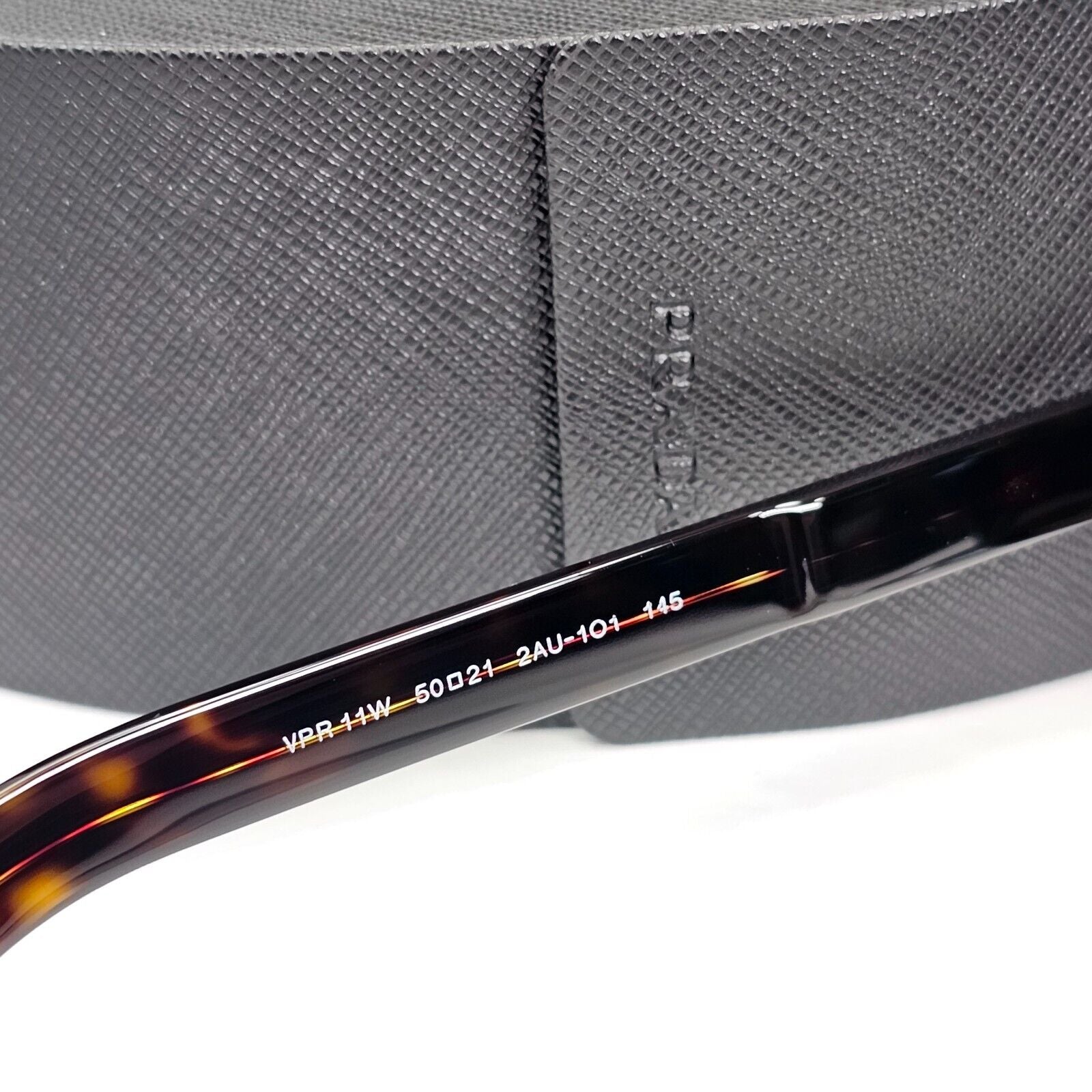 Prada Sunglasses Brown Tortoiseshell Thick Rims PR11WV VPR 11W 2AU-1O1 50mm