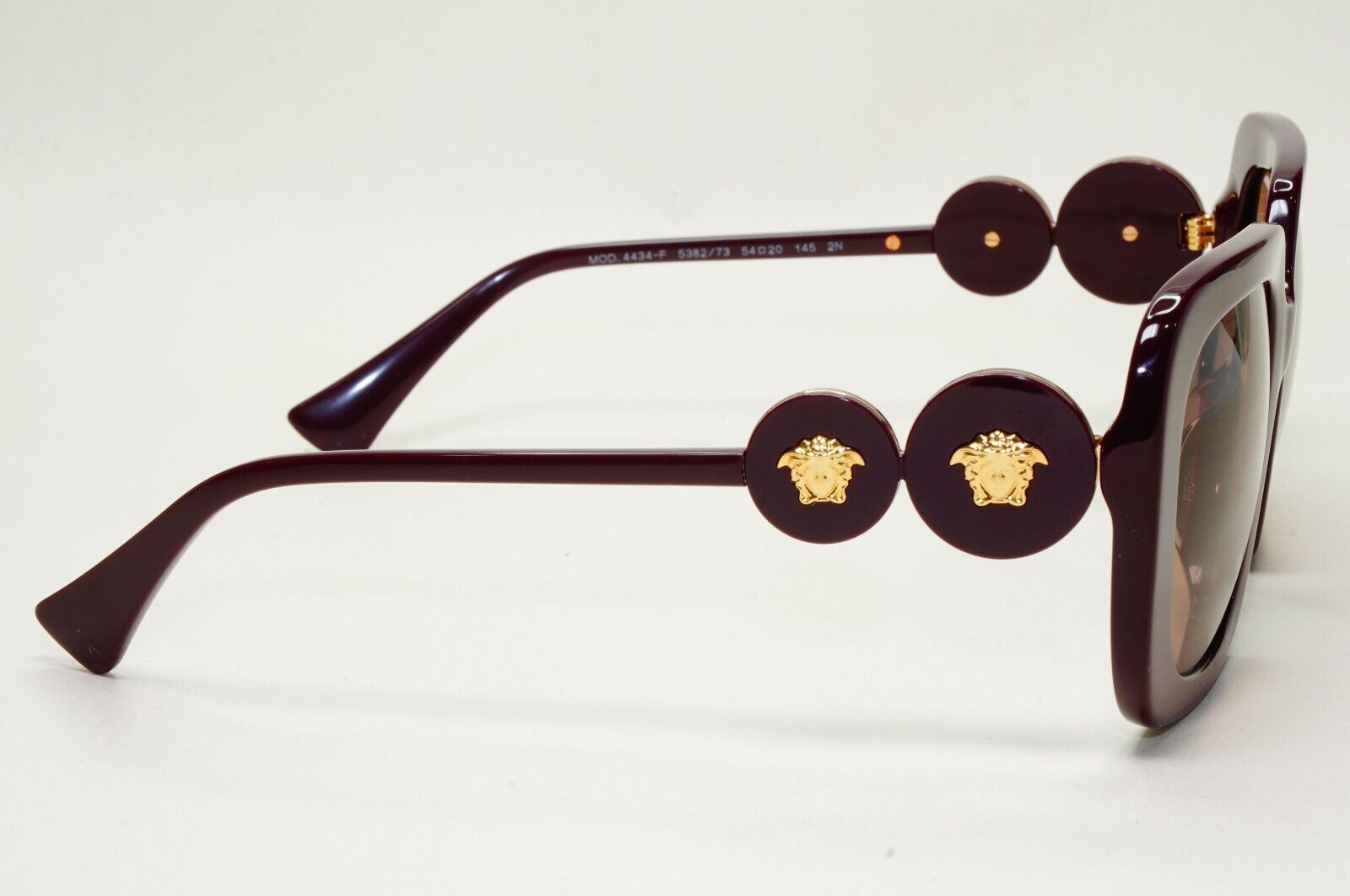 Versace Sunglasses Bordeaux Red Brown Gold Square Medusa MOD VE 4434-F 5382/73