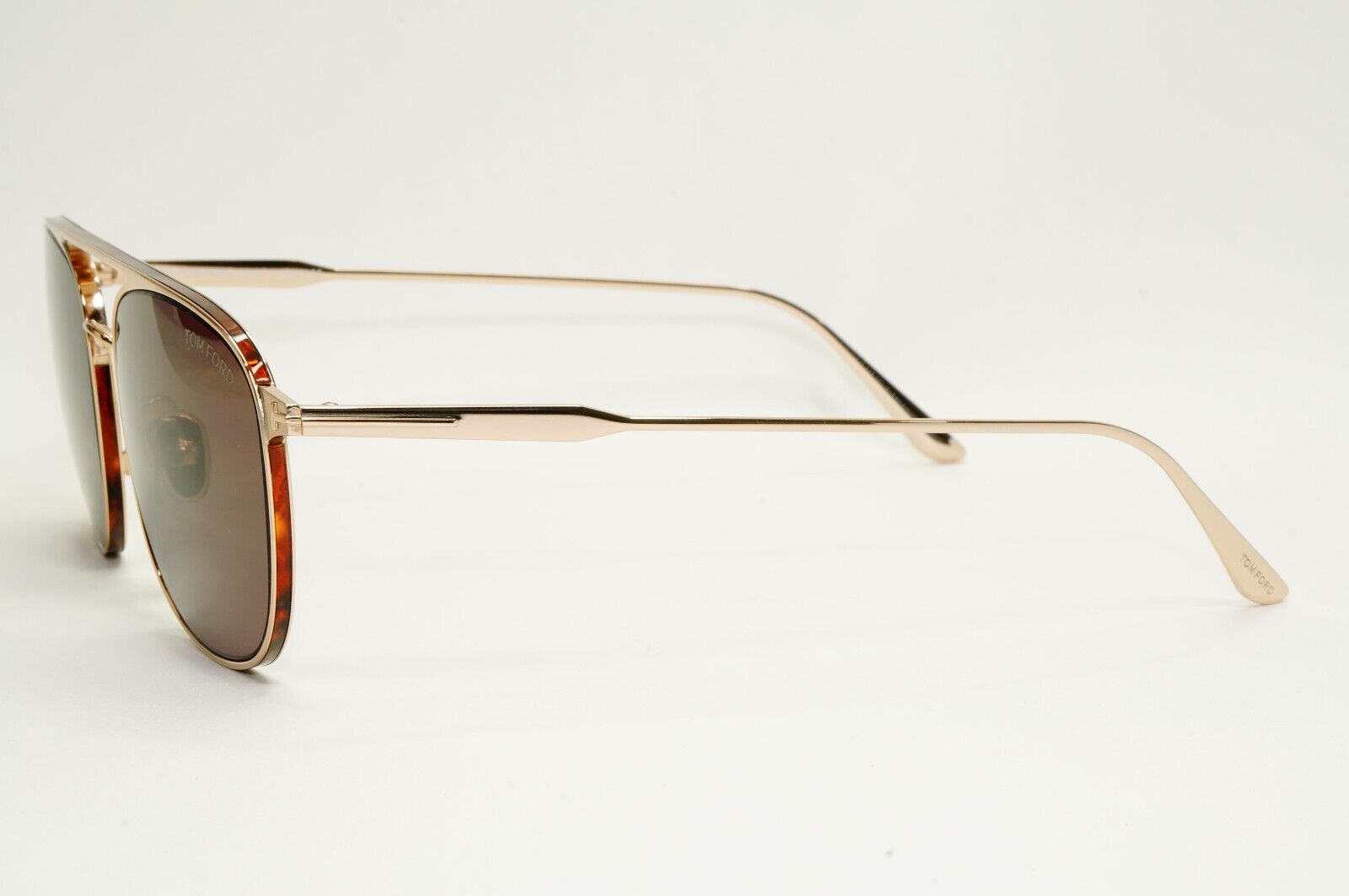 Tom Ford Sunglasses Jake Gold Metal Brown Pilot Navigator FT0827 TF 827 28E 56mm