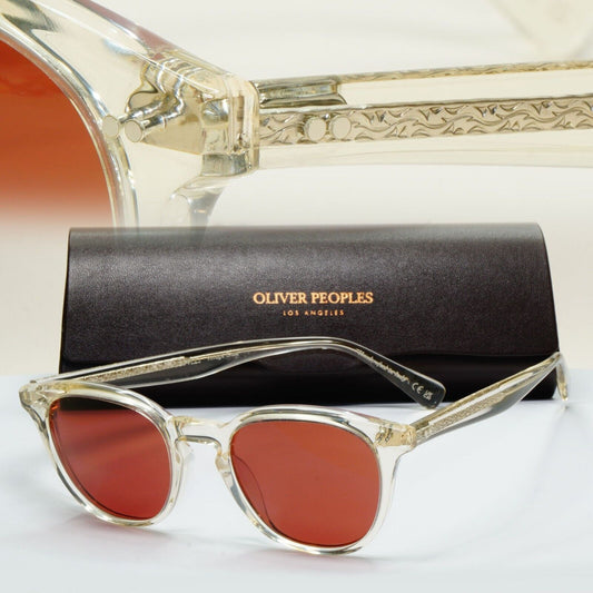 Oliver Peoples Desmon Sunglasses Transparent Yellow Bordo OV 5454SU 1692/C5 50mm