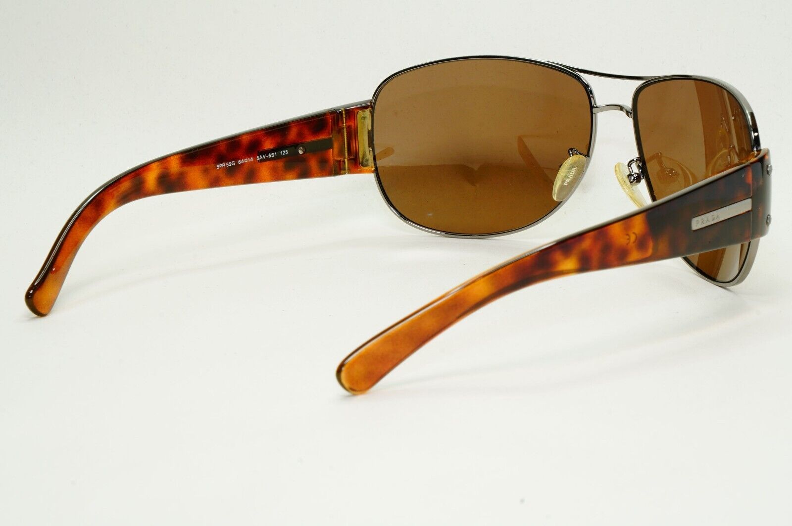 Prada Sunglasses 2006 Vintage Brown Pilot Tortoise PR52GS SPR 52G 5AV-6S1 280924