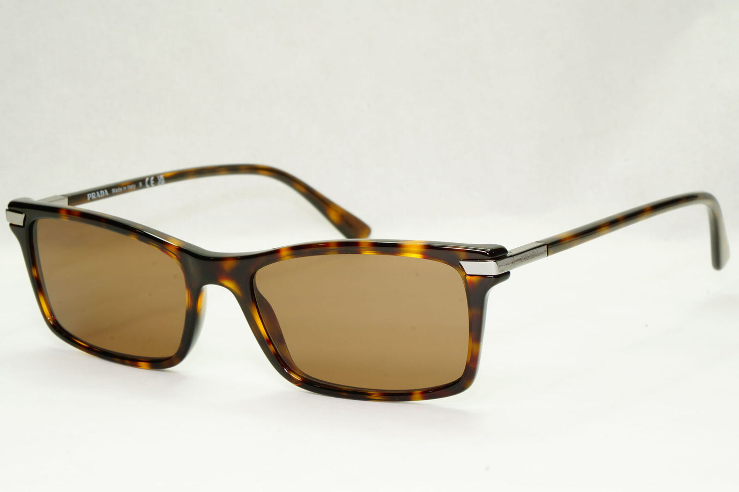 Prada Sunglasses Brown Havana Rectangle Tortoise PR03YV VPR 03Y 2AU-1O1 54mm