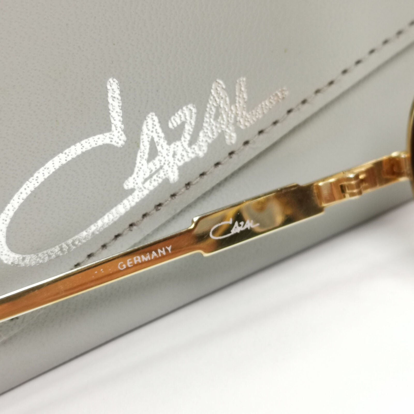 Cazal 1990s Gold Sunglasses Vintage Pilot Silver Brown MOD 739 COL 96/375 181022