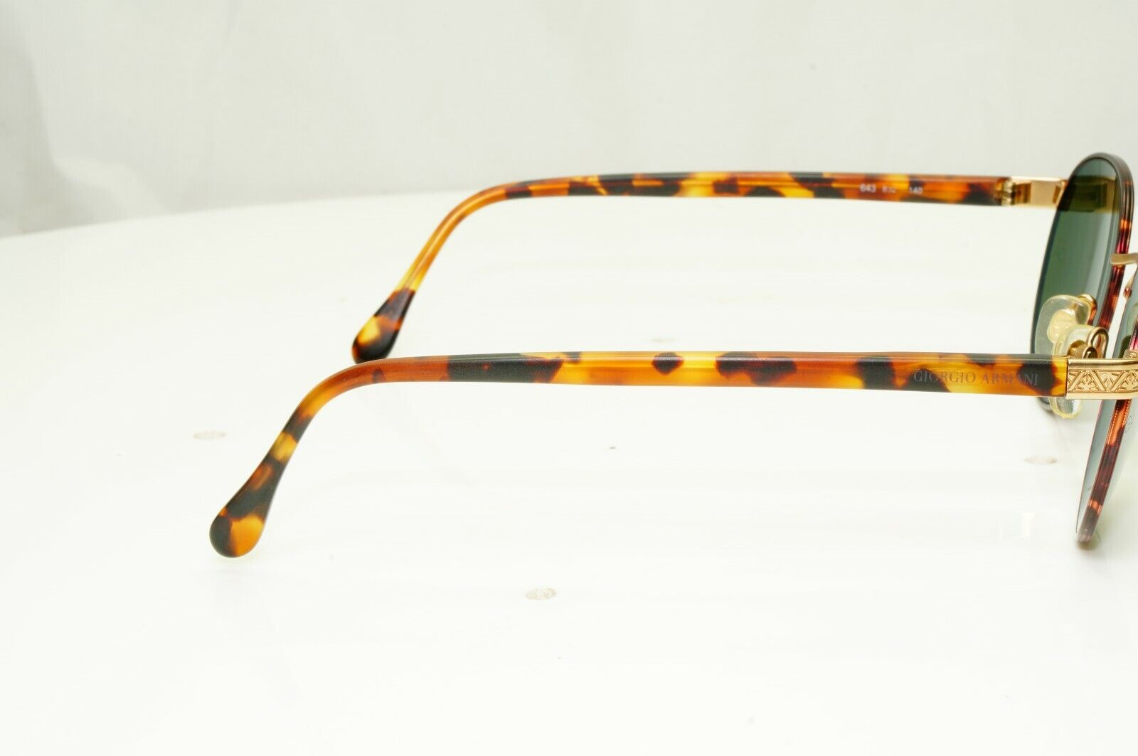 Giorgio Armani 1997 Gold Brown Vintage Retro Sunglasses Men Women 50mm 643 832