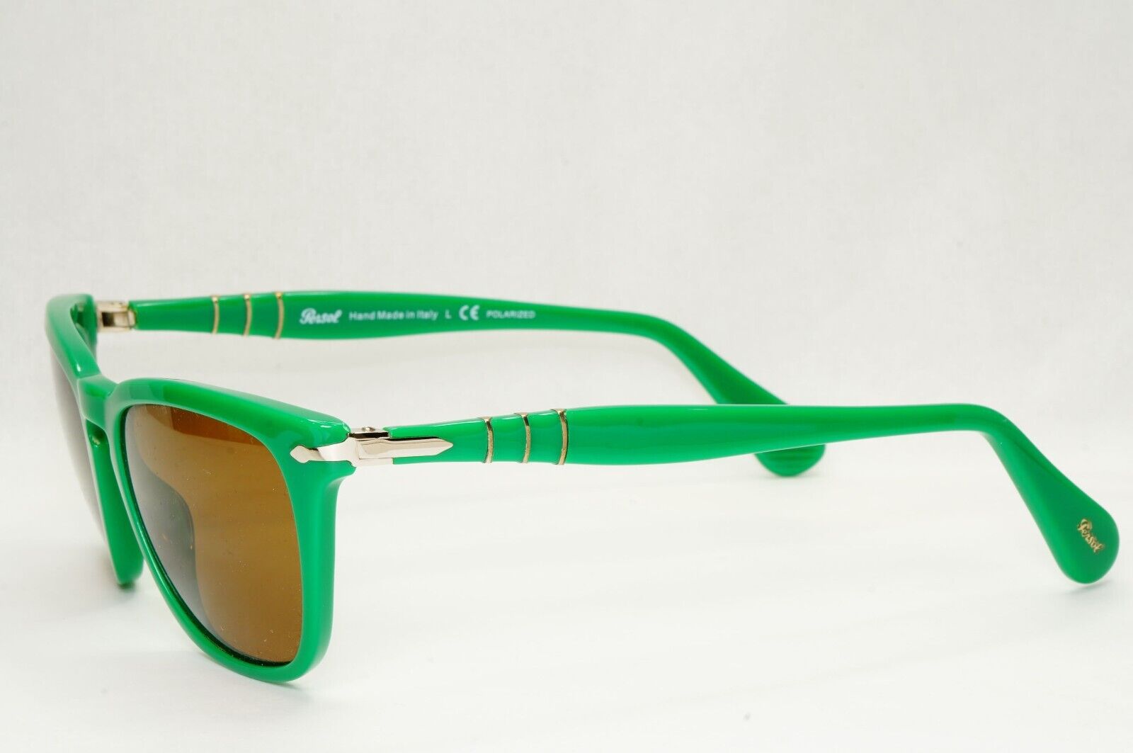 Persol Sunglasses 2012 Capri Polarized Green Brown Square 3024-S 959/57 52mm