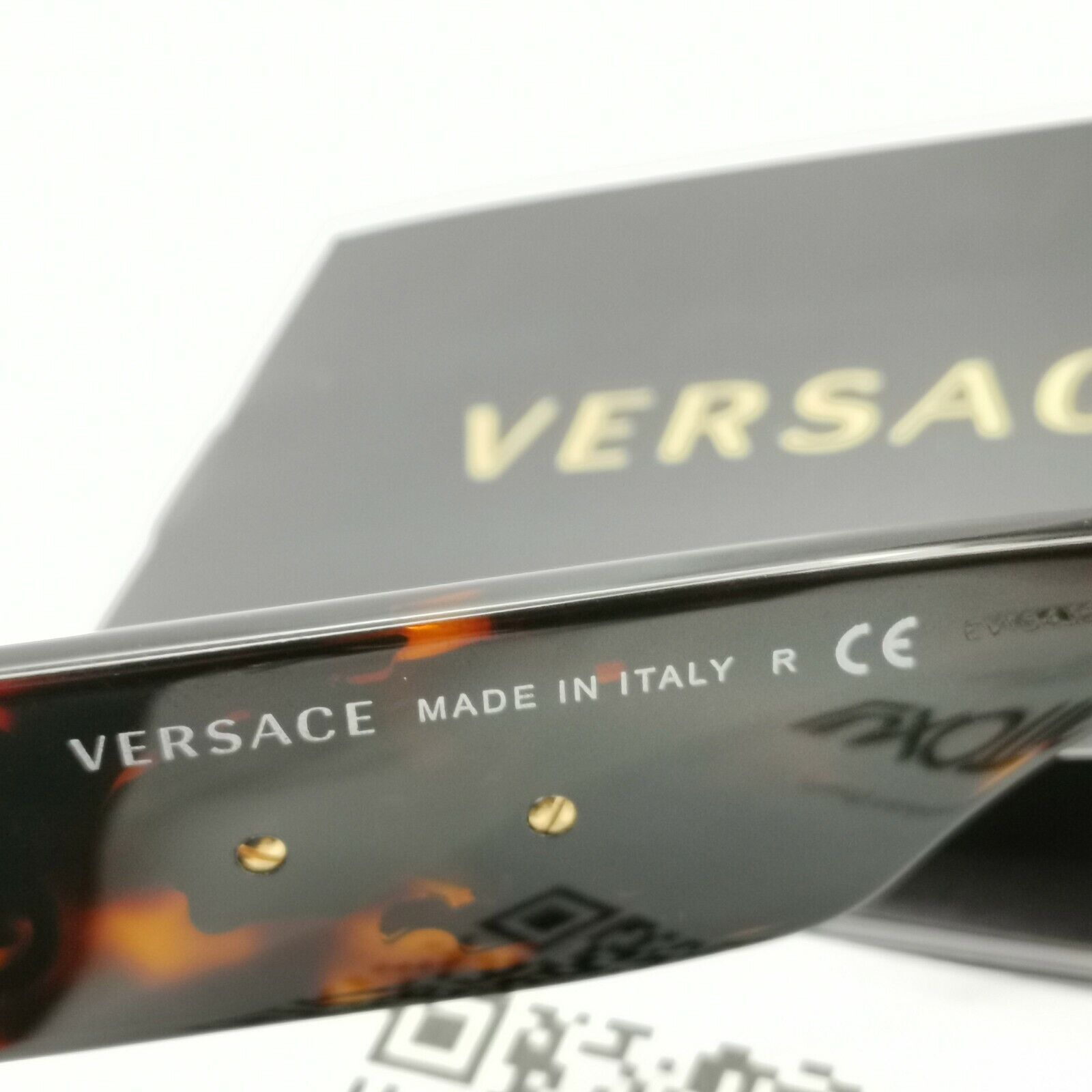 Versace Gold Medusa Ornate Brown Green Sunglasses Pilot Tortoise 2150-Q 1002/71