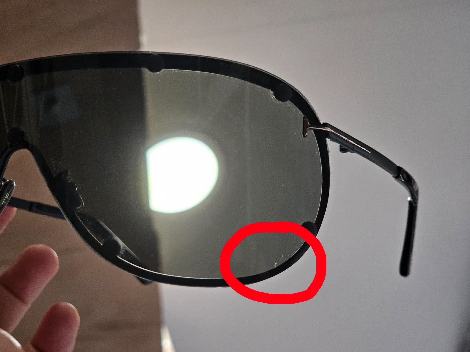 Tom Ford Sunglasses Kyler Black Grey Gold Shield Visor FT1043 TF 1043 02A [a]