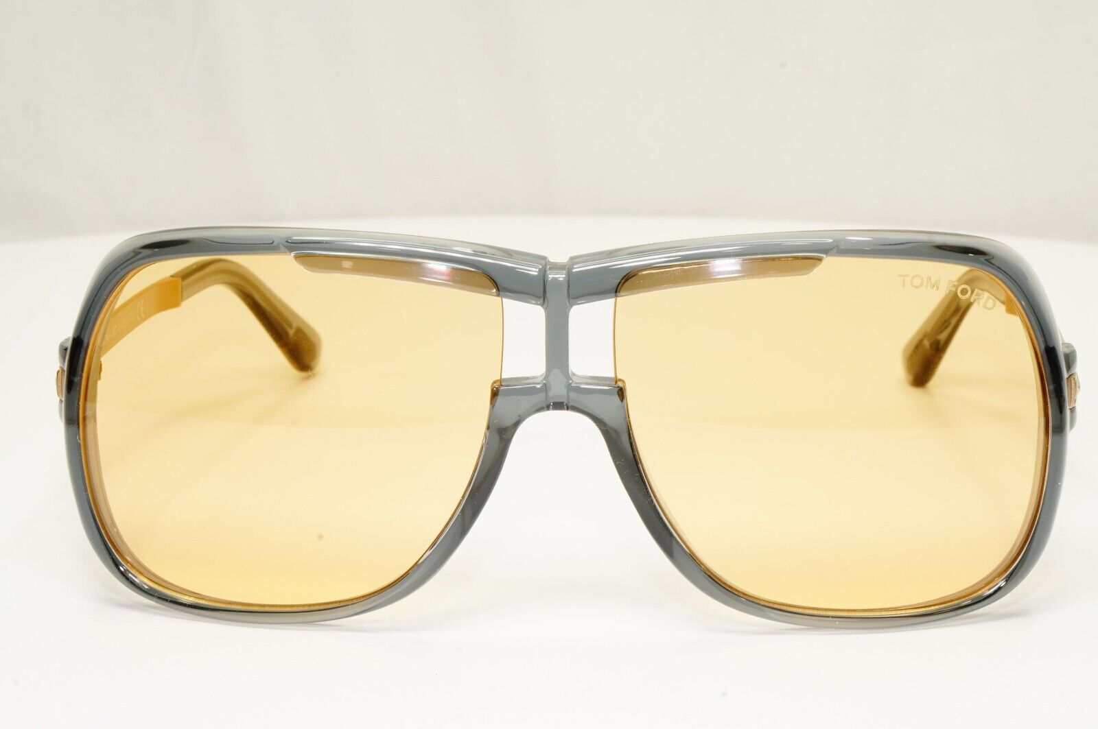 Tom Ford Sunglasses Caine Grey Gold Ochre Yellow Square Caine FT0800 TF 800 20E