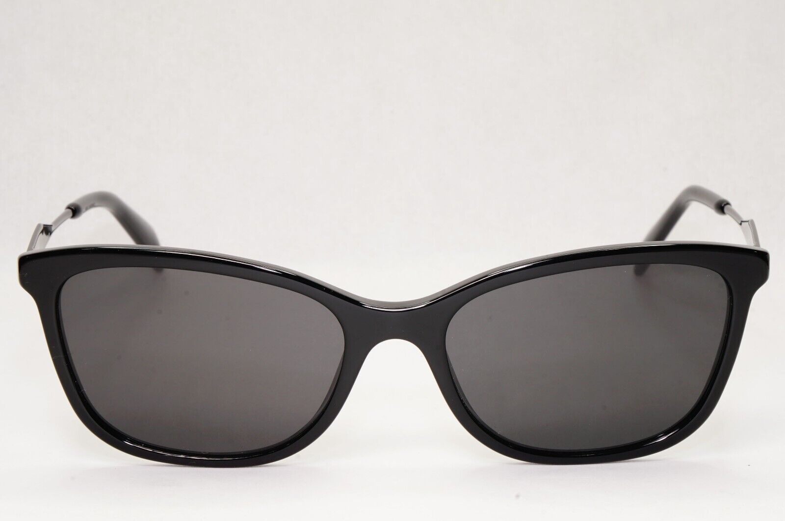 Prada Sunglasses Black Milano Square Glossy Fashion PR02YV VPR 02Y 07E-1O1 54mm