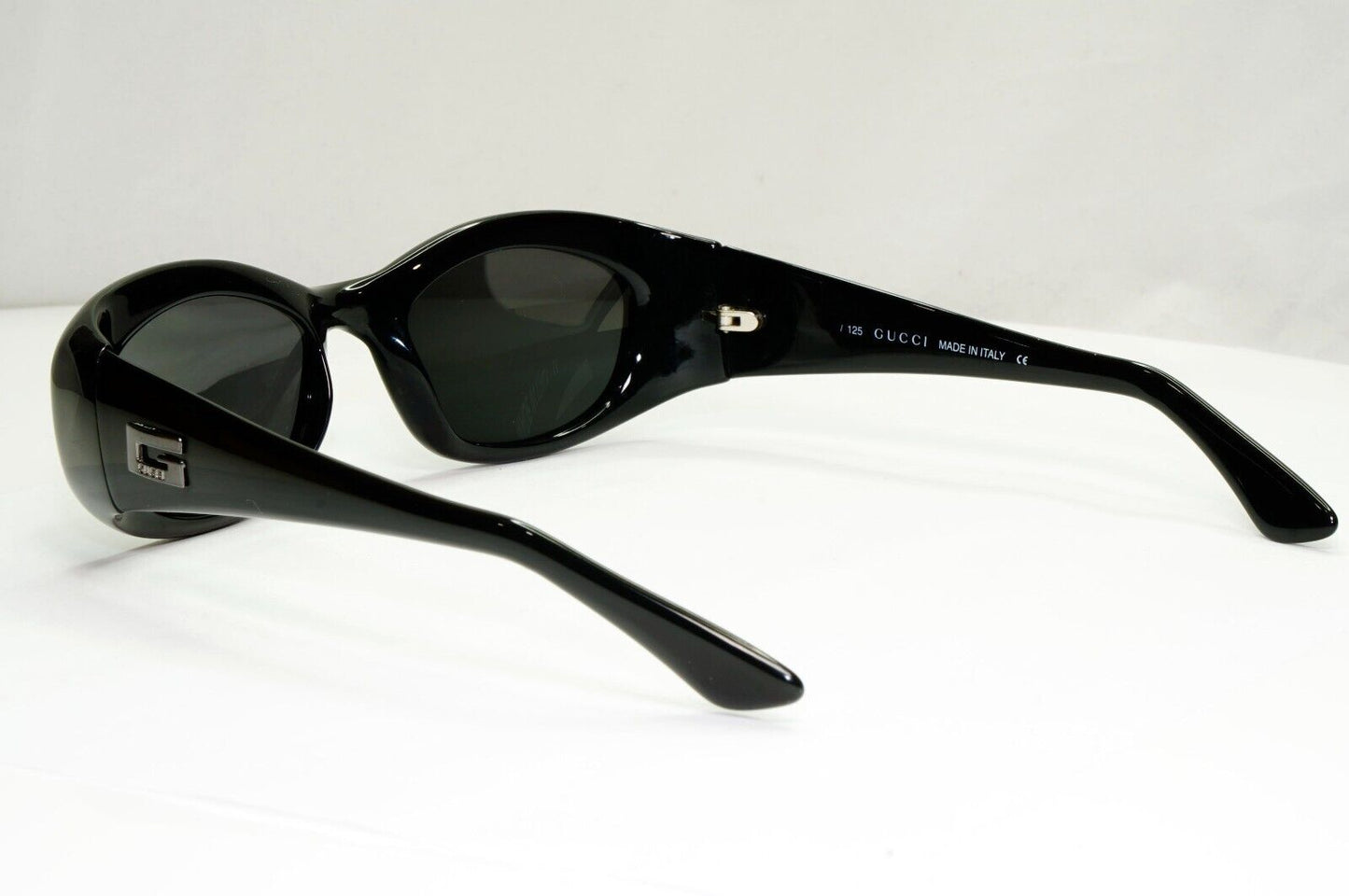 Gucci Sunglasses 1998 Vintage Black Rectangle Retro Unisex GG 2432/S 1UF 301224