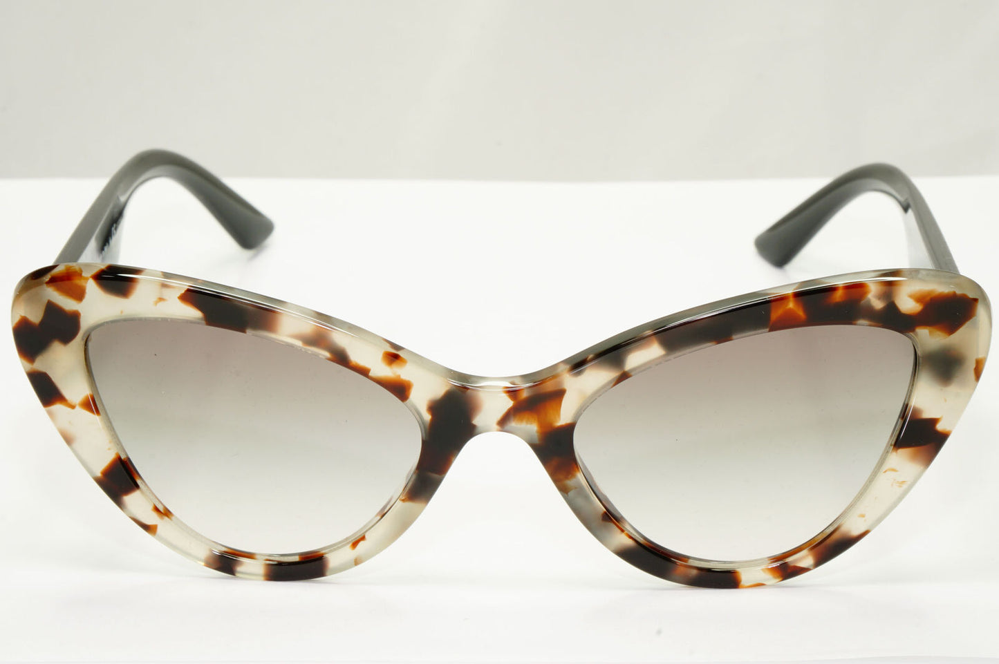 Prada Marble Brown Sunglasses Milano Havana Grey Cat Eye PR13YS SPR 13Y UAO-0A7