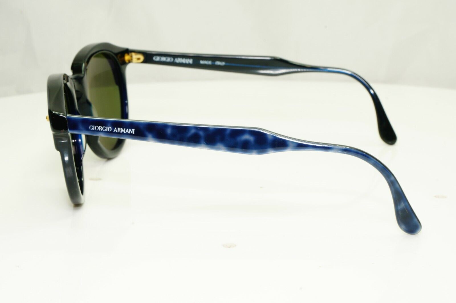 Giorgio Armani 1997 Vintage Blue Green Retro Havana Sunglasses Mens 901 025