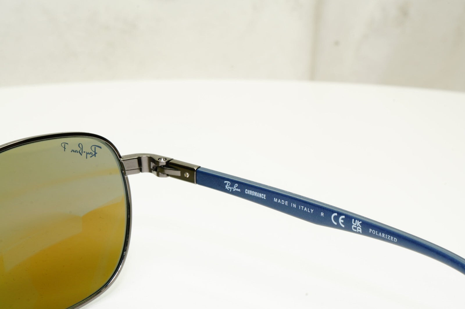 Ray-Ban Sunglasses Polarised Blue Chromance Gunmetal RB 3670-CH 004/4L 54mm