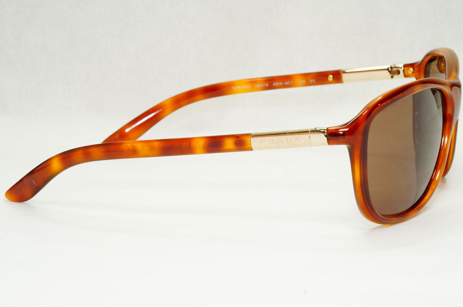 Prada Sunglasses 2010 Brown Gold Wrap Vintage PR08MS SPR 08M 4BW-8C1 210124