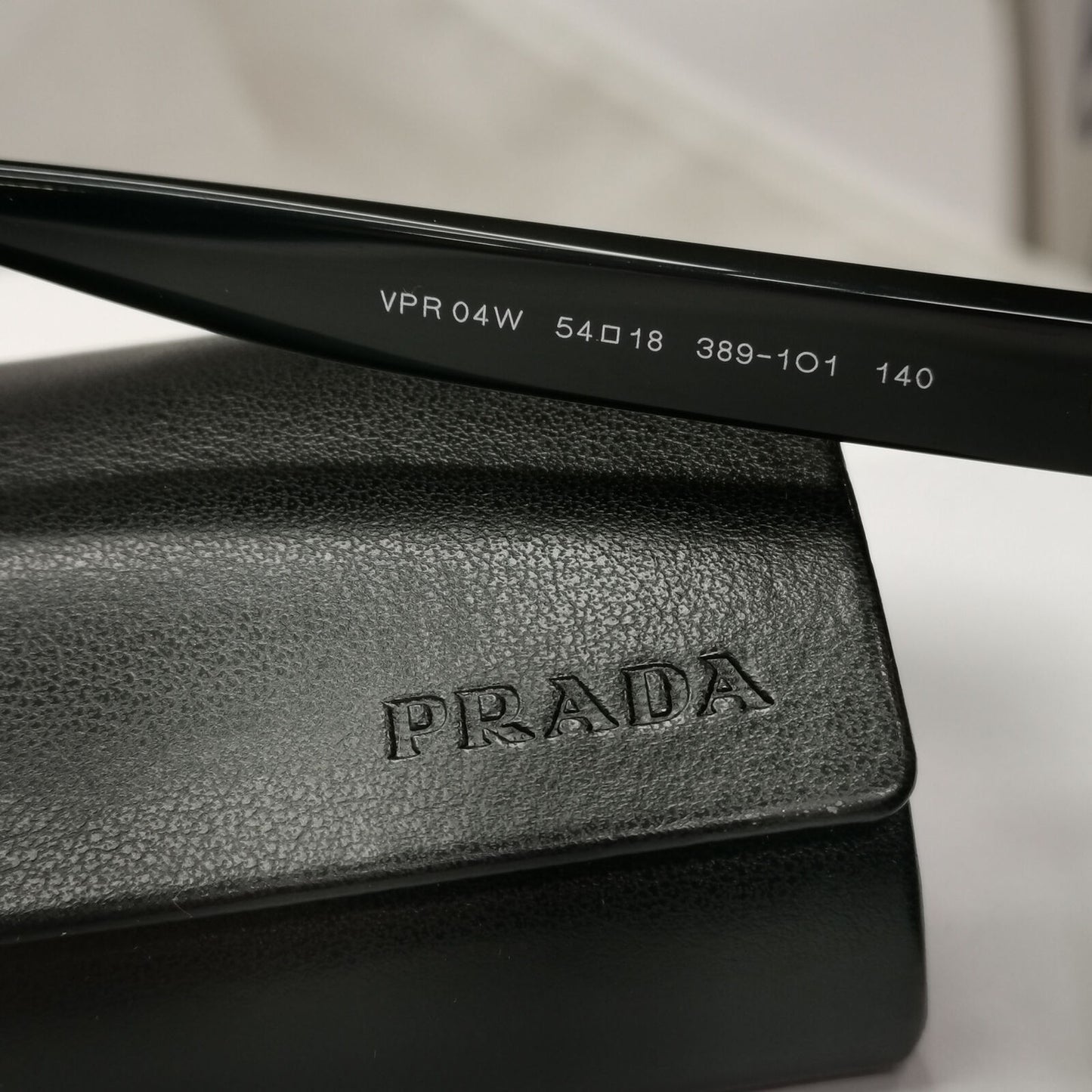 Prada Sunglasses Black Square Glossy PR04WV VPR 04W 389-1O1 180323