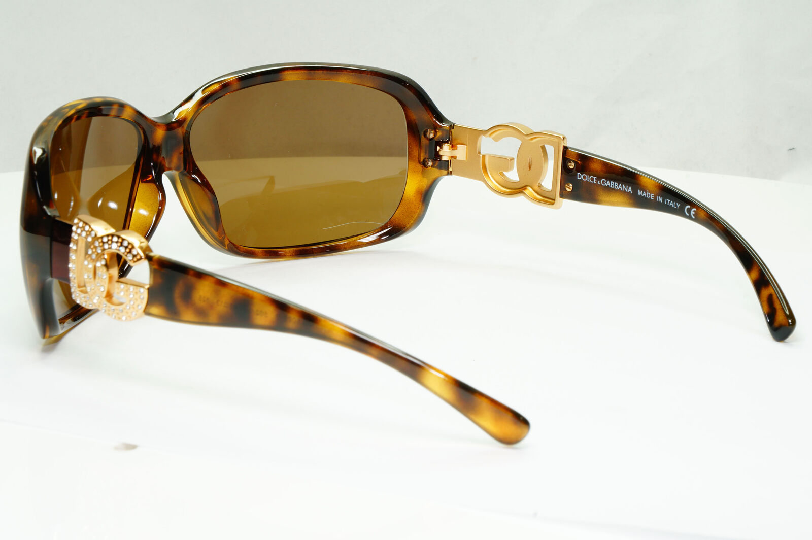 Dolce & Gabbana 2009 Sunglasses Brown Gold Diamante DG 6029-B 502/73 311022
