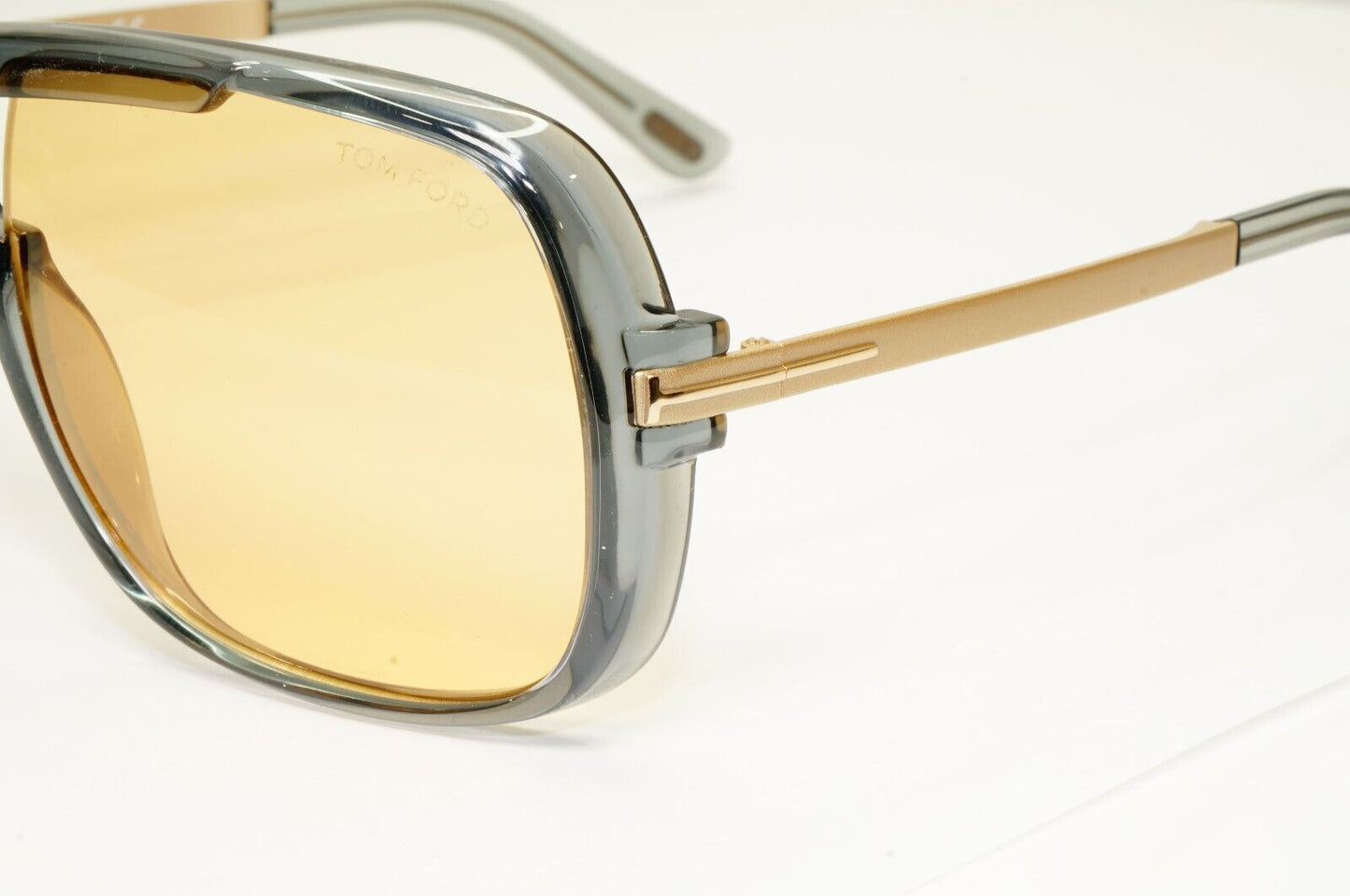 Tom Ford Sunglasses Caine Grey Gold Ochre Yellow Square Caine FT0800 TF 800 20E