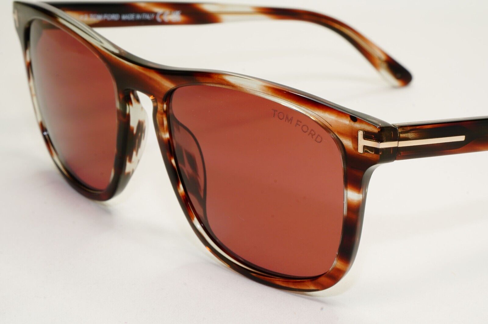 Tom Ford Sunglasses Gerard-02 Brown Striped Red Bordo FT0930 TF 930 56S 56mm