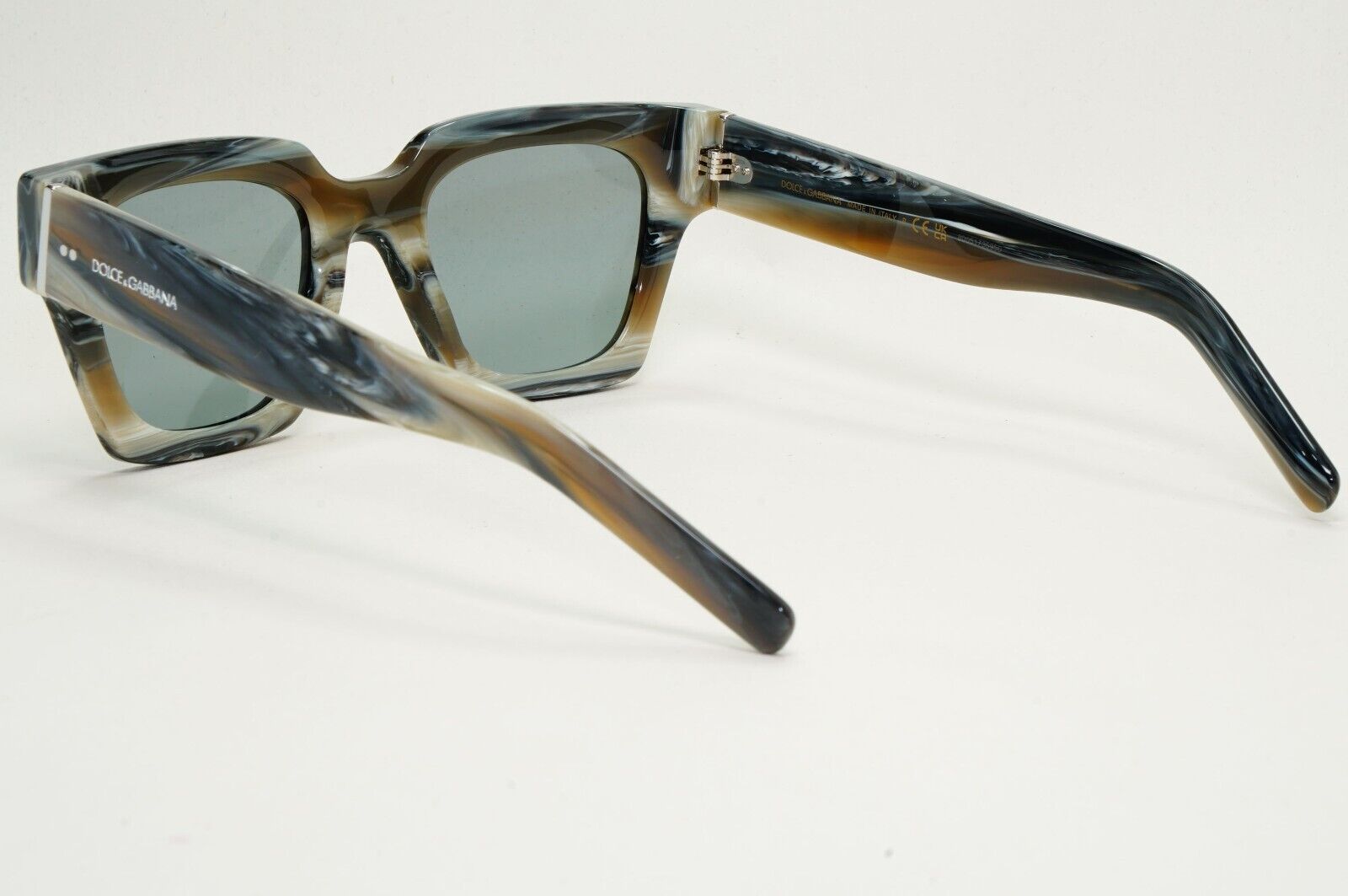 Dolce & Gabbana Grey Horn Marble Square Sunglasses DG 4413 3390/87 48mm