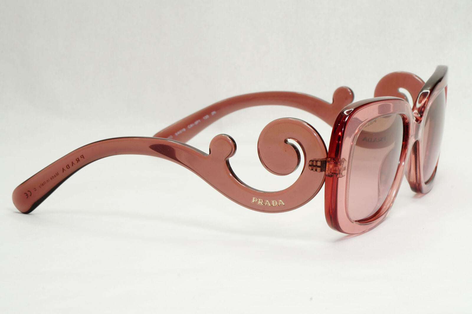 Prada Sunglasses Baroque Swirl Pink Transparent PR27OS SPR 27O CAI-5P1 130124