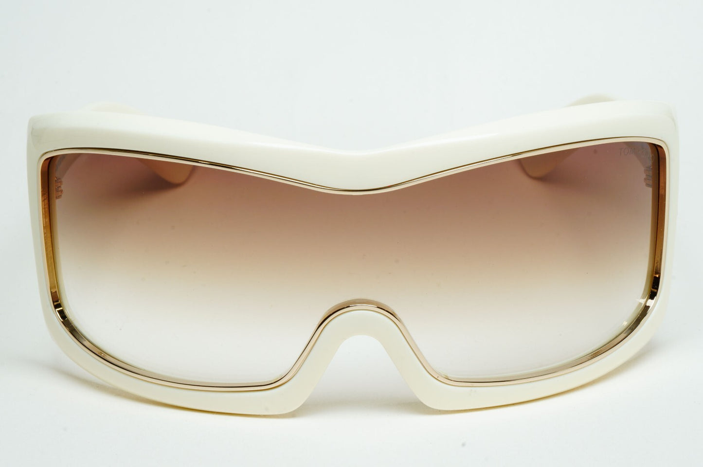 Tom Ford Sunglasses Olga Sunglasses Shield Ski Large Cream White TF 305 25F