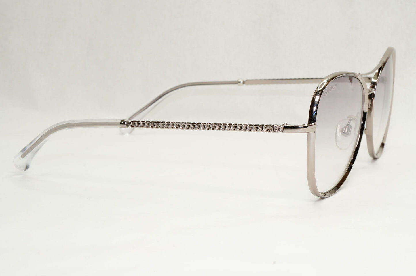 Chanel Sunglasses Silver Grey Gradient Metal Chain 2181-S c.168 56mm Cat 1