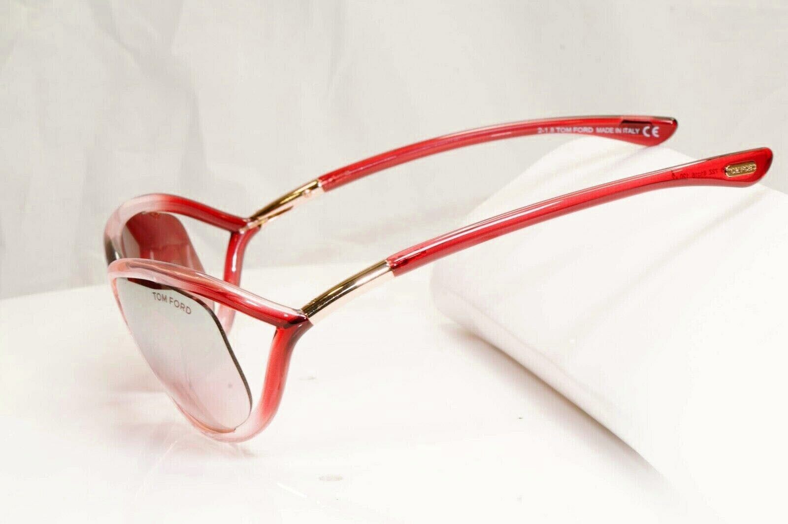 Tom Ford Sunglasses Jennifer Pink Red Silver Gradient Mirror TF8 72Z FT0008